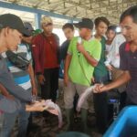 Warga Kampung Siri, RW 04 Kelurahan Mekarsari belajar budidaya lele dalam galon melalui program pembinaan Pertamina SAFTHI