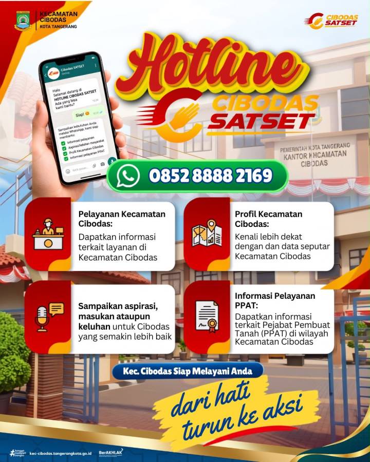 Kecamatan Cibodas Luncurkan Hotline AI SATSET